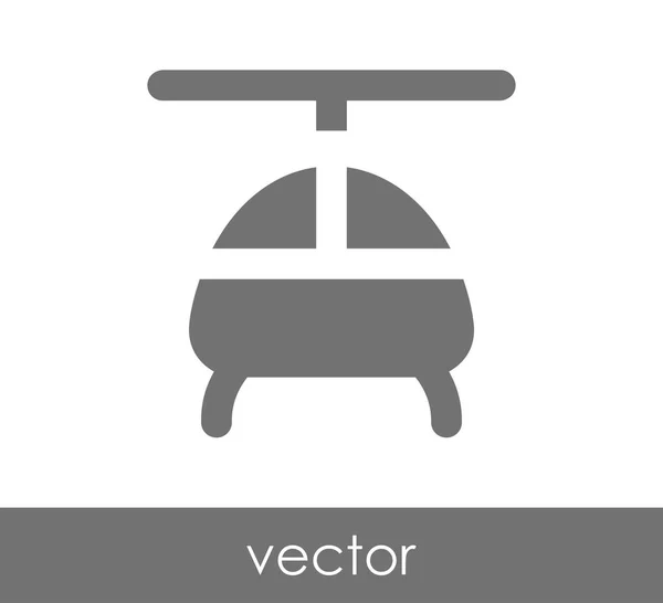 Helikopter simgesi illüstrasyon — Stok Vektör