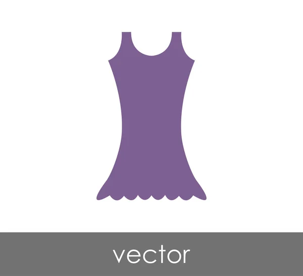 Ícone web vestido — Vetor de Stock