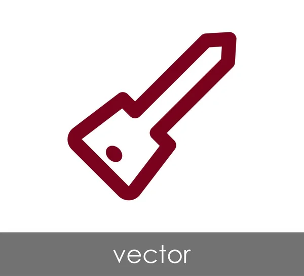 A kulcs ikon tervező — Stock Vector