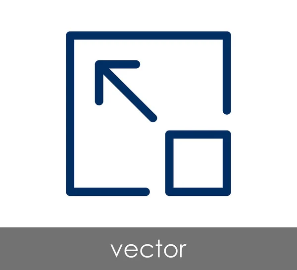 Toepassing vensterpictogram uitvouwen — Stockvector