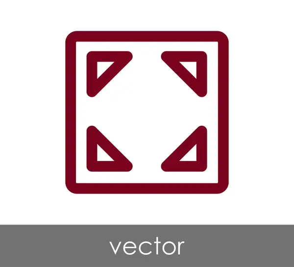 Icon des Anwendungsfensters erweitern — Stockvektor
