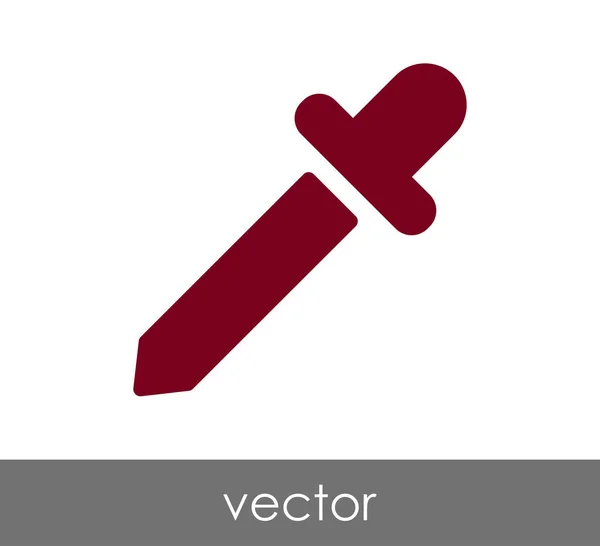 Pipette Web-Symbol — Stockvektor