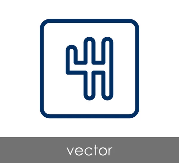 Car gearbox icon — Stock Vector