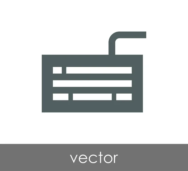 Diseño del icono del teclado — Archivo Imágenes Vectoriales