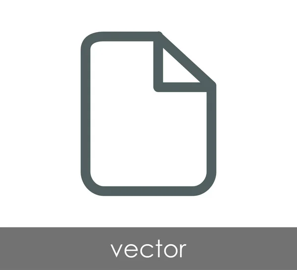 Dokument fladt ikon – Stock-vektor