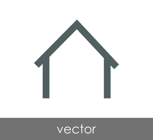 Icono del edificio de casa — Vector de stock