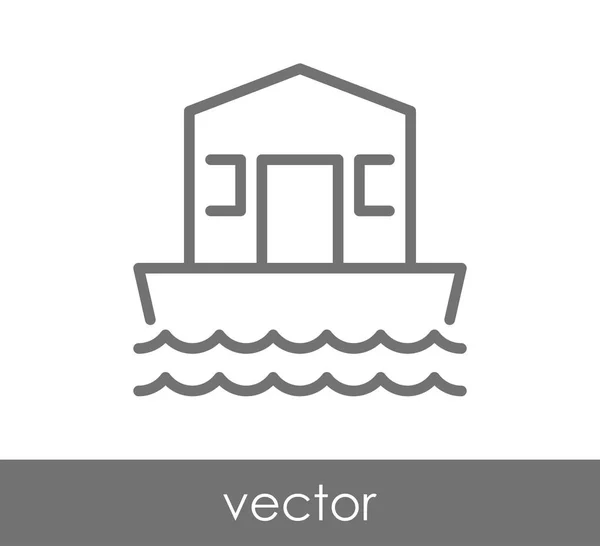 Icono del edificio de casa — Vector de stock