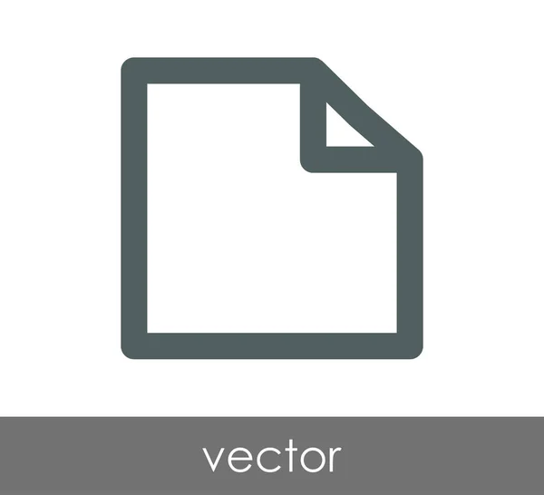 Document flat icon — Stock Vector