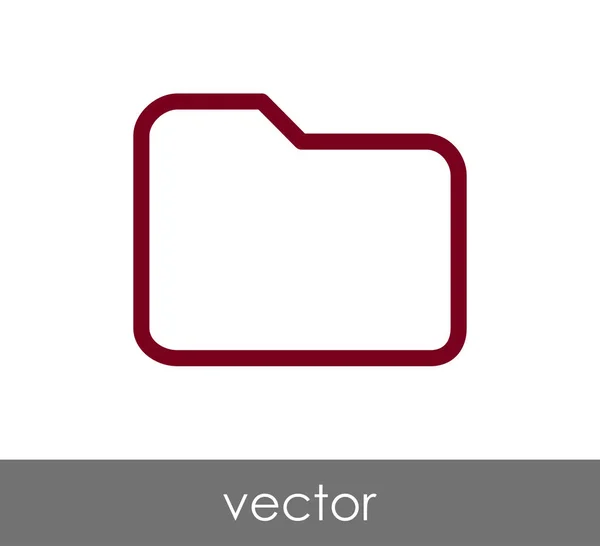 Ordner Web-Symbol — Stockvektor