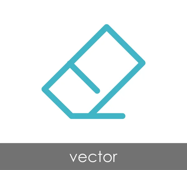 Eraser web-ikonen — Stock vektor
