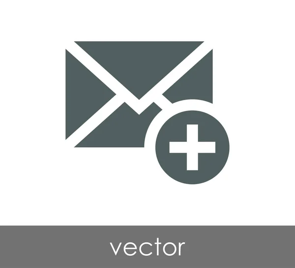 Dodaj ikonę email — Wektor stockowy