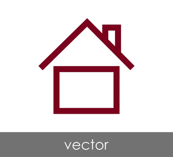 Icono del edificio de casa — Vector de stock