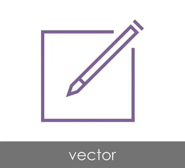 Edit icon with pencil — Stock Vector