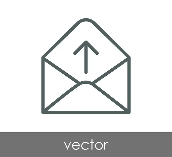 Icône de signe d'enveloppe — Image vectorielle