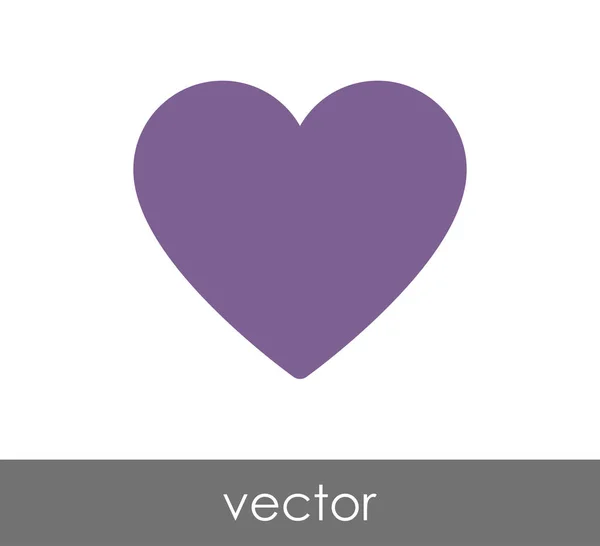 Проста ікона серця — стоковий вектор