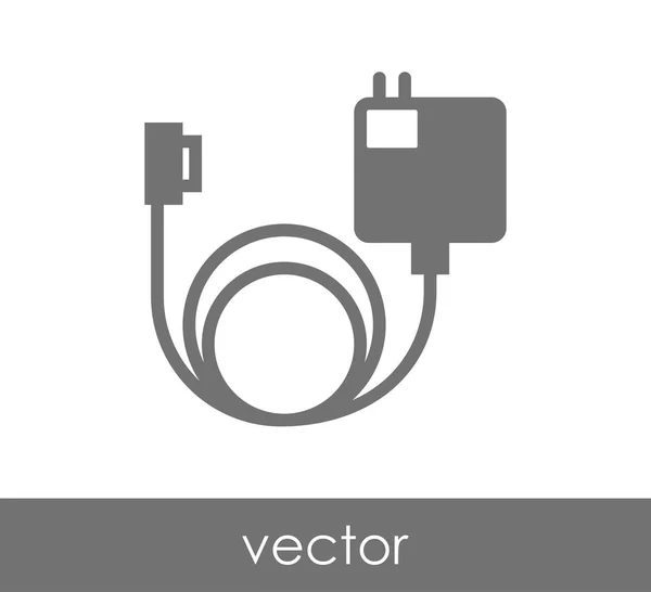 Návrh nabíječka ikony — Stockový vektor