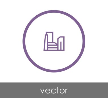 Fabrika düz simgesi