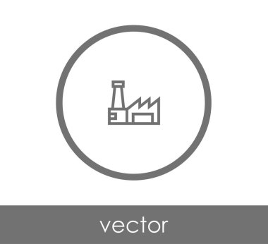 Fabrika düz simgesi