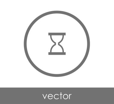 Kum saati simgesi illüstrasyon