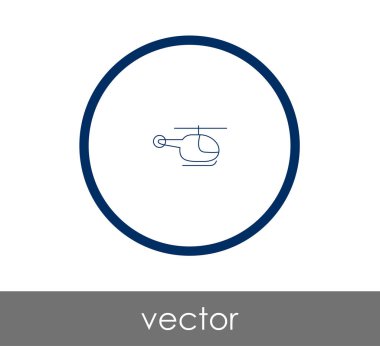 Helikopter simgesi illüstrasyon