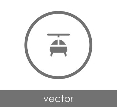 Helikopter simgesi illüstrasyon