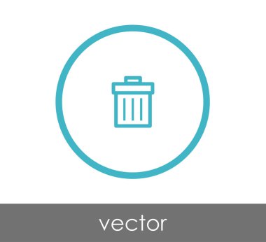 çöp kutusu simgesini