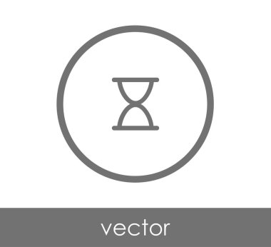 Kum saati simgesi illüstrasyon