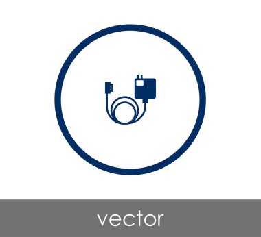 Tasarım şarj cihazı simgesinin