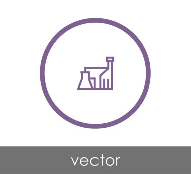 Fabrika düz simgesi