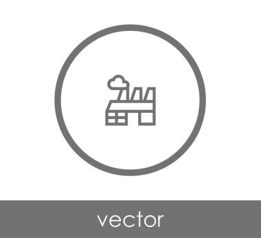 Fabrika düz simgesi