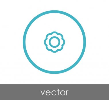 çiçek simgesi illüstrasyon 