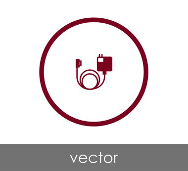 Tasarım şarj cihazı simgesinin