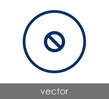 yasak işareti daire simgesi