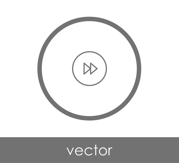 Icono de avance rápido — Vector de stock