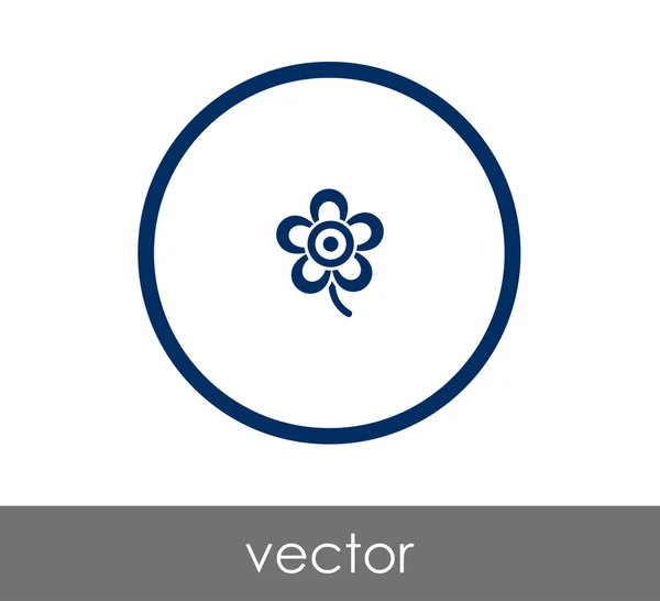 Icono de flor ilustración — Vector de stock