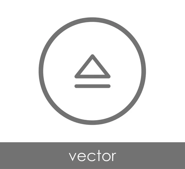 Mengeluarkan ikon datar - Stok Vektor