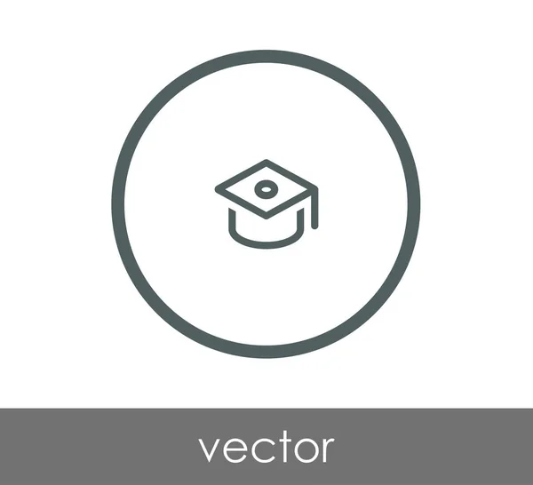 Icono de la tapa de graduación — Vector de stock