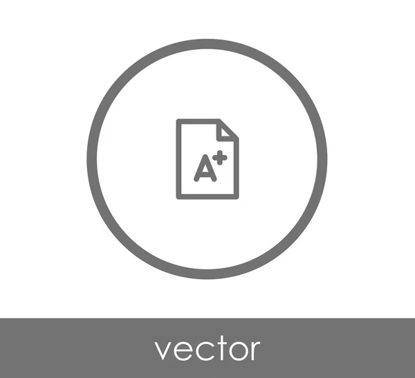 Une icône de grade plus — Image vectorielle