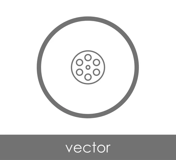 Ontwerp van het pictogram van de film — Stockvector