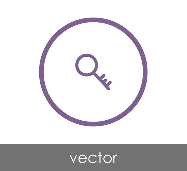 A kulcs ikon tervező — Stock Vector