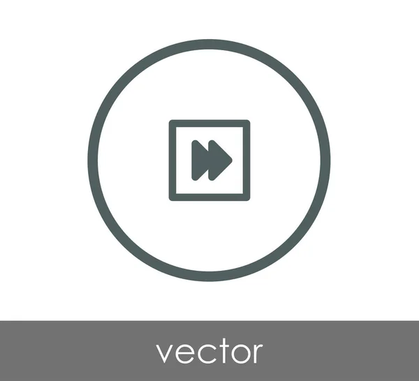 Gyors előre ikon — Stock Vector