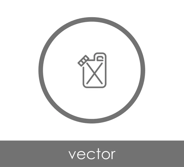 Palivo může ikona — Stockový vektor