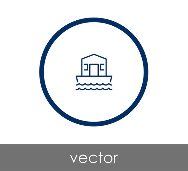 Icono del edificio de casa — Vector de stock