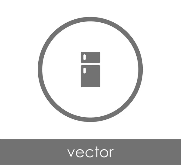 Nevera icono plano — Archivo Imágenes Vectoriales