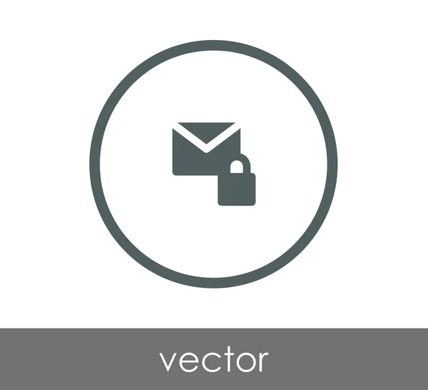 Sicheres E-Mail-Symbol — Stockvektor