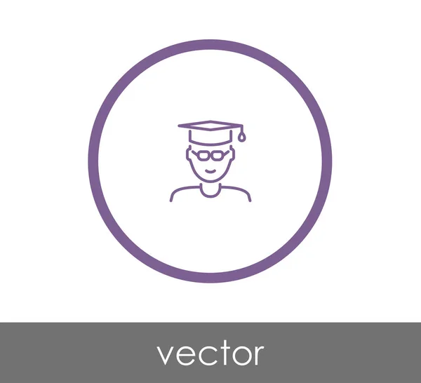 Afstuderen mate pictogram — Stockvector