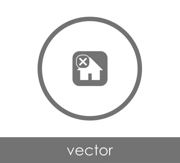 Home building icon — Stock Vector