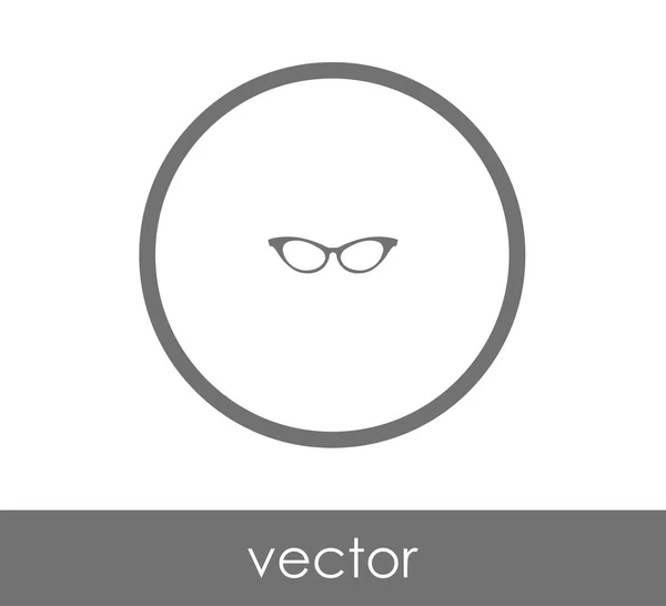 Плоский значок окулярів — стоковий вектор