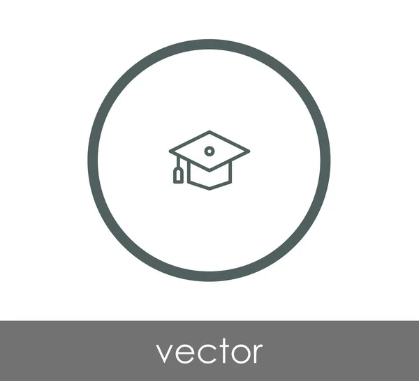 Icono de la tapa de graduación — Vector de stock