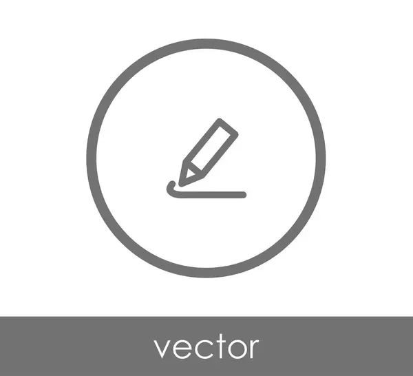 Editar ícone com lápis — Vetor de Stock
